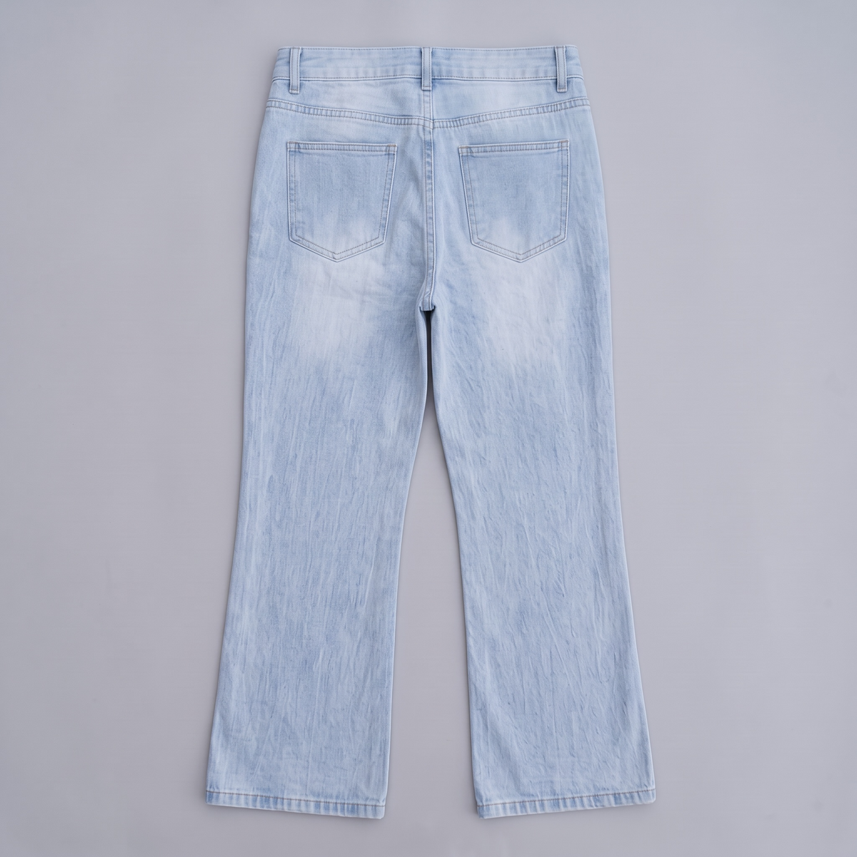 Vintage Wash Hardware Bootcut Jeans