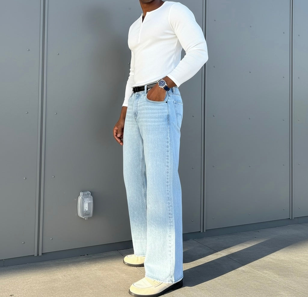 Light Wash Bootcut Jeans