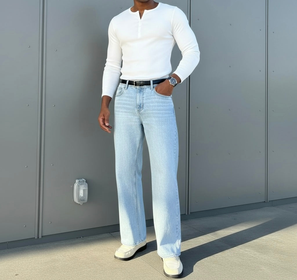 Light Wash Bootcut Jeans