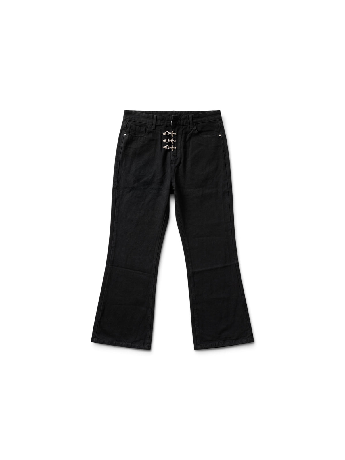 Black Hardware Bootcut Denim
