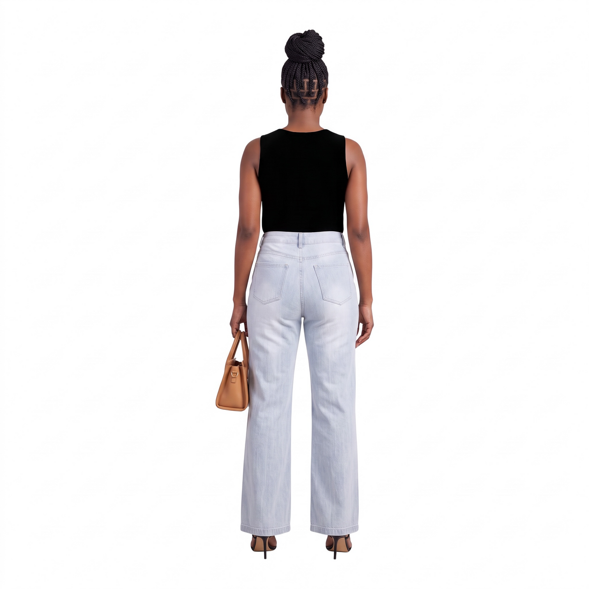 Vintage Wash Hardware Bootcut Jeans