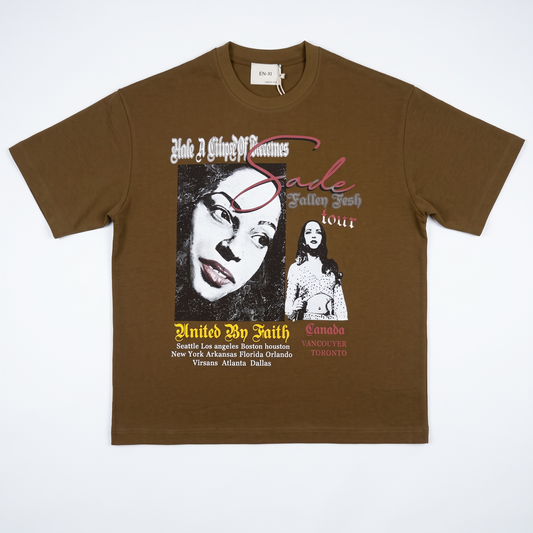 Fallen Flesh Tour Graphic Tee – Brown